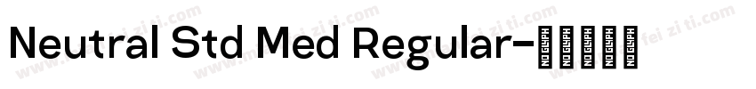 Neutral Std Med Regular字体转换